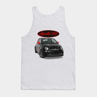 ABARTH 500 Black Red Tank Top